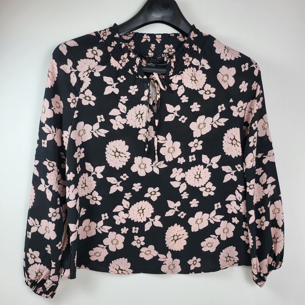 Social Standard by Sanctuary Tallie Long Sleeve Floral Peasant Top Ladies Medium